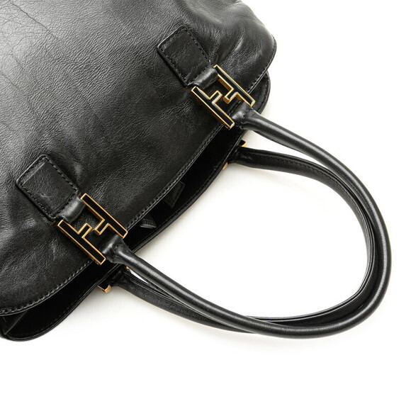 Fendi Selleria handbag black leather - Picture 6 of 8